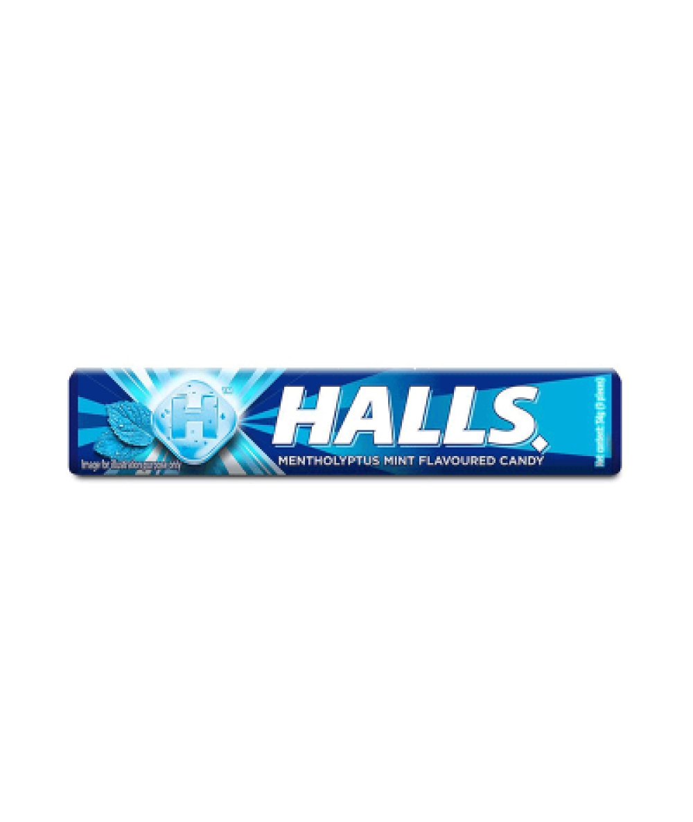 HALLS STICK MENTHOLYPTUS MINT 34G 9 PIECES