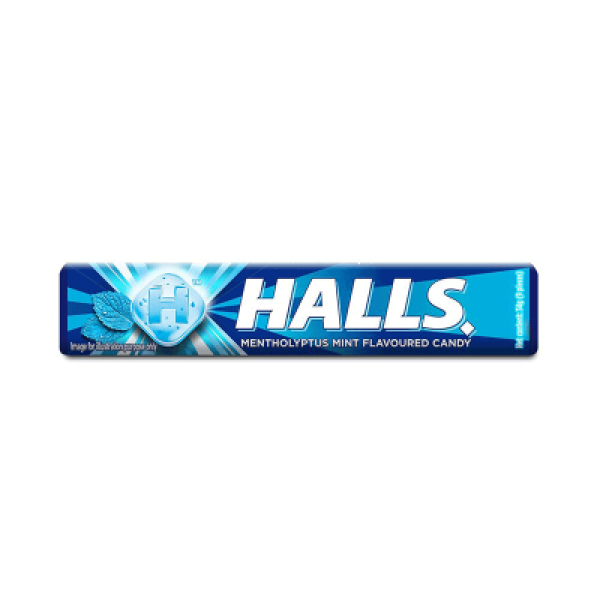 HALLS STICK MENTHOLYPTUS MINT 34G 9 PIECES