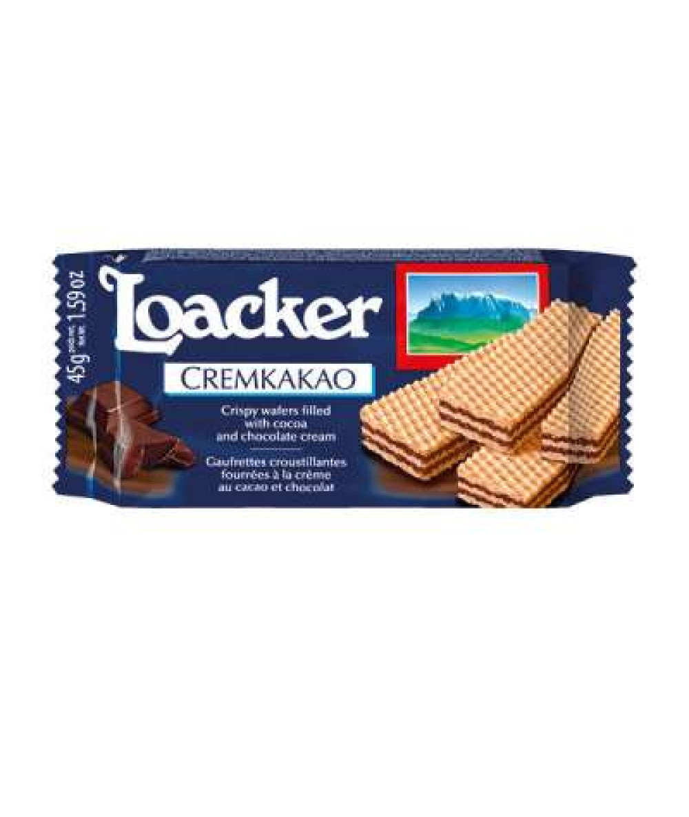 LOACKER WAFER CREAM KAKAO 45GM