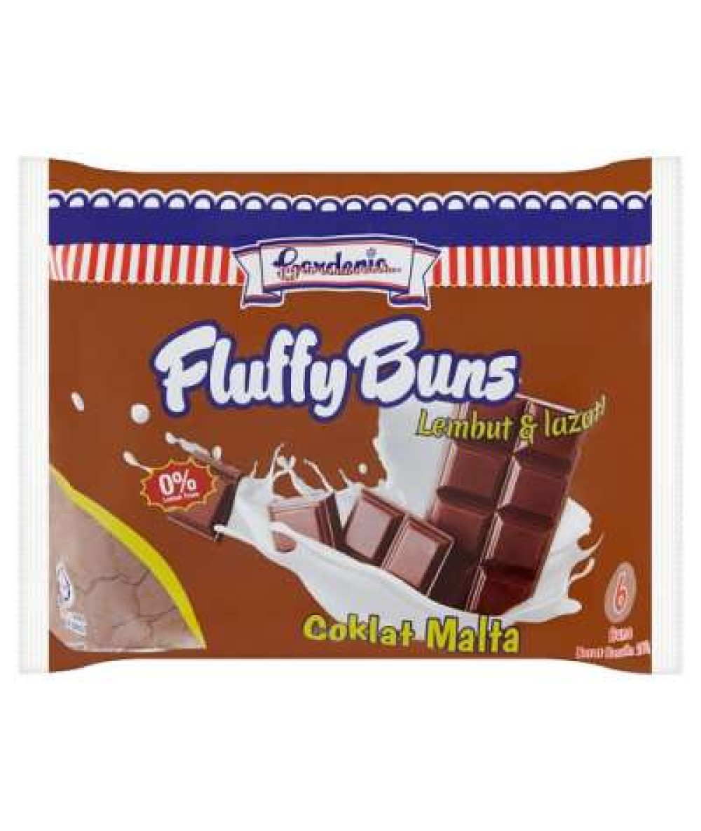 GARDENIA 6 FLUFFY BUNS CHOCOLATE MALTA