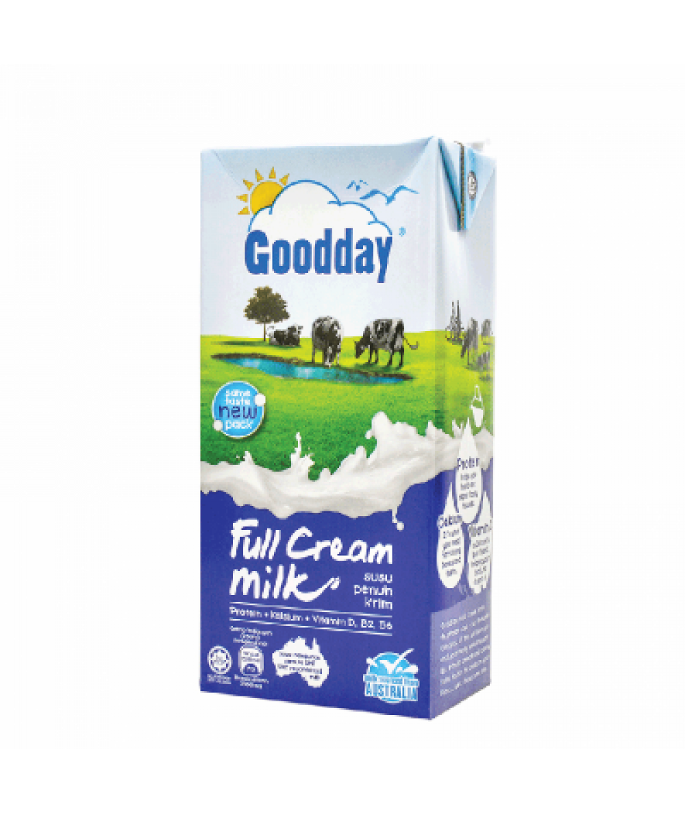 GOODDAY PASTEURISED MILK FULL CREAM MILK 1L