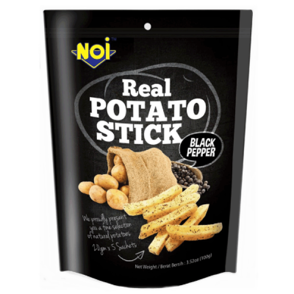 NO 1 REAL POTATO STICK BLACK PEPPER 100G