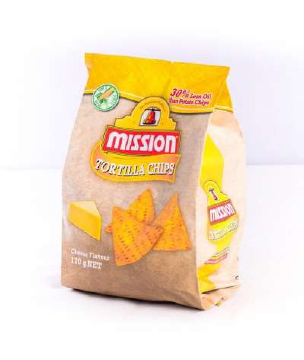 MISSION TORTILLA CHIPS CHEESE 170G