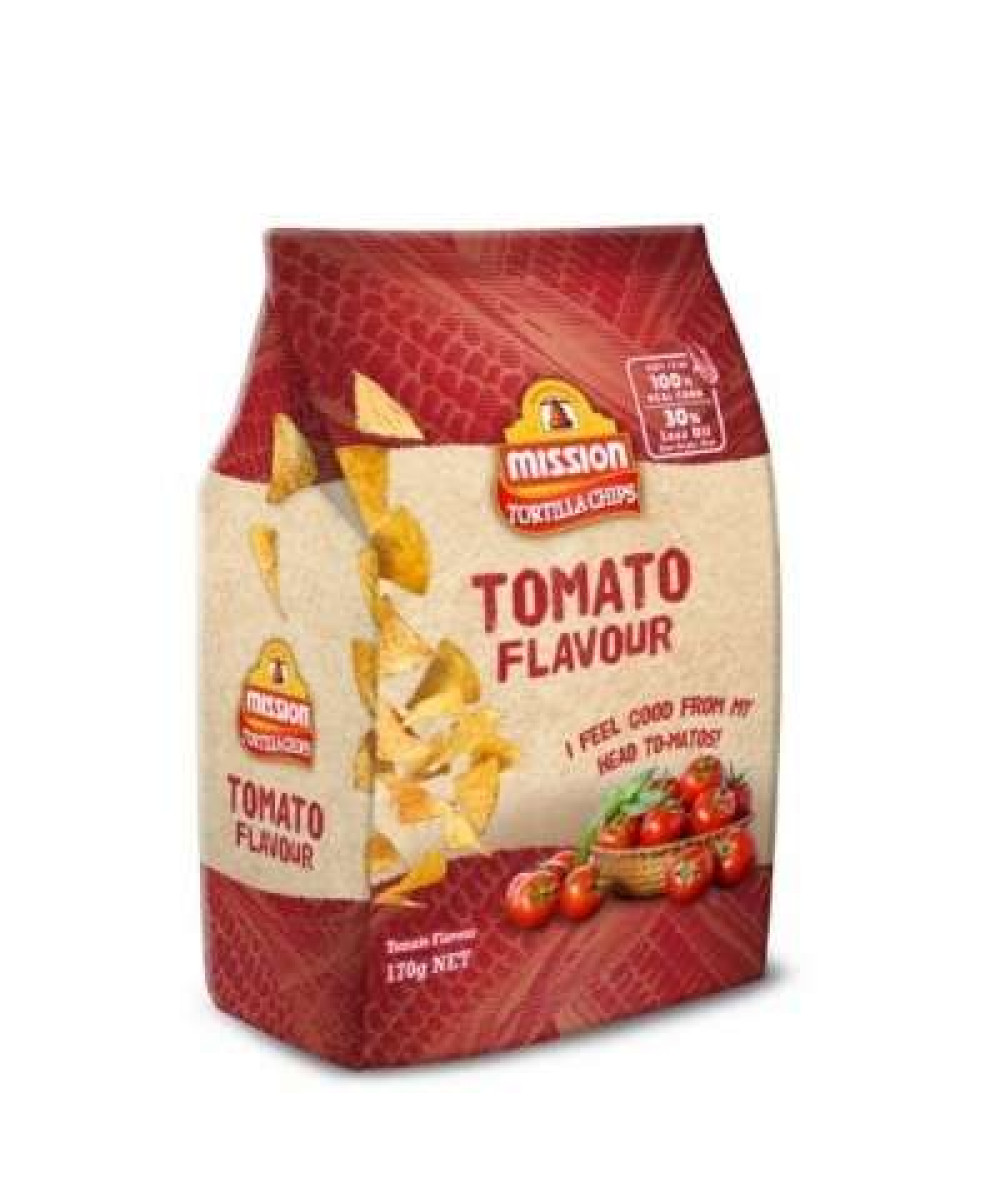 MISSION TORTILLA CHIPS TOMATO 170G