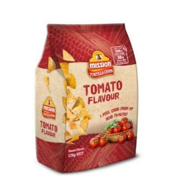 MISSION TORTILLA CHIPS TOMATO 170G