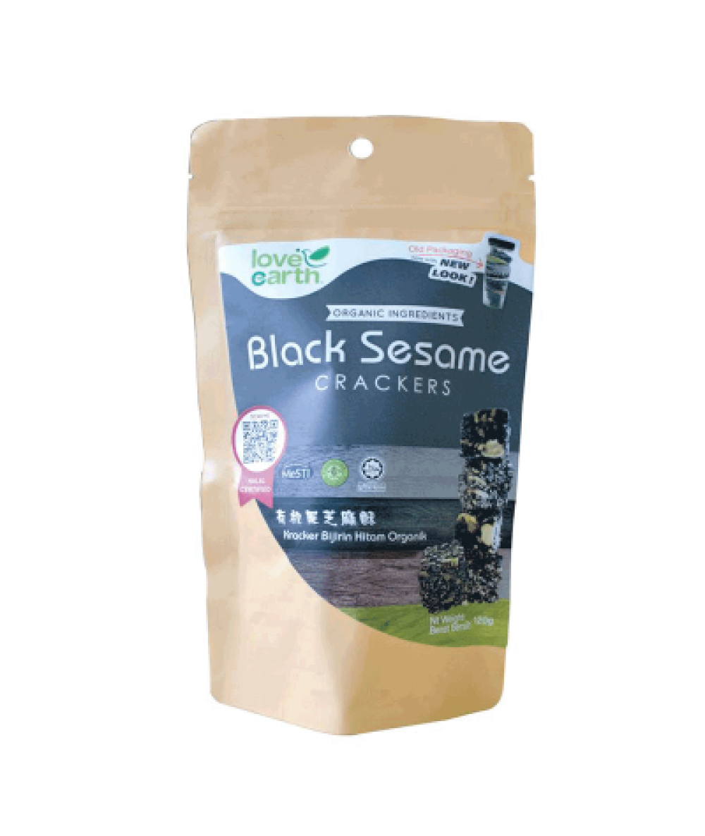 ORGANIC BLACK SESAME CRACKER 120G