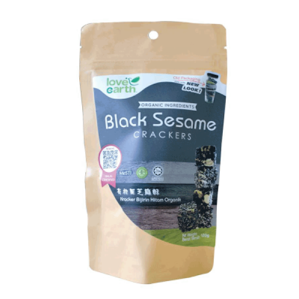 ORGANIC BLACK SESAME CRACKER 120G