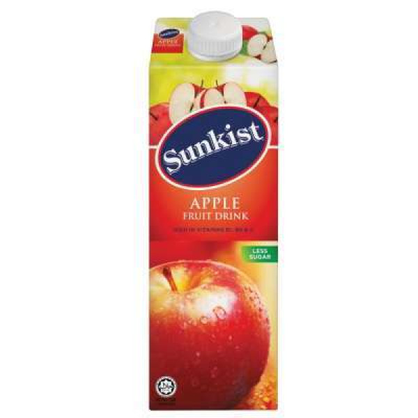 SUNKIST APPLE JUICE 1L