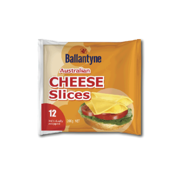 BALLANTYNE AUS CHEESE SLICE (12PCS)