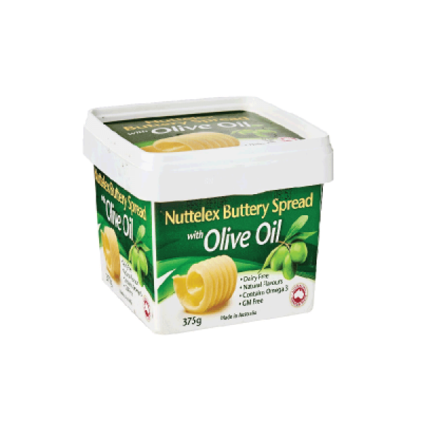 NUTTELEX MARGERINE SPREAD OLIVE OIL 375G