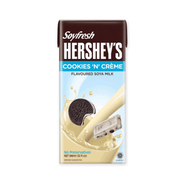 HERSHEY'S SOYFRESH COOKIE N CREME 946ML