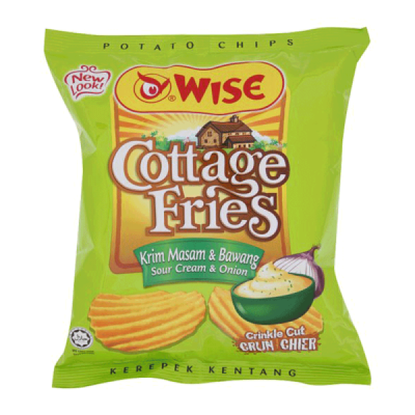 WISE COTTAGE FRIES SOUR CREAM & ONION 65G