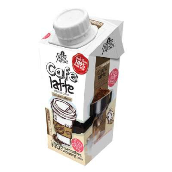 FARMFRESH UHT CAFE LATTE MILK 200ML EDGE HELICAP