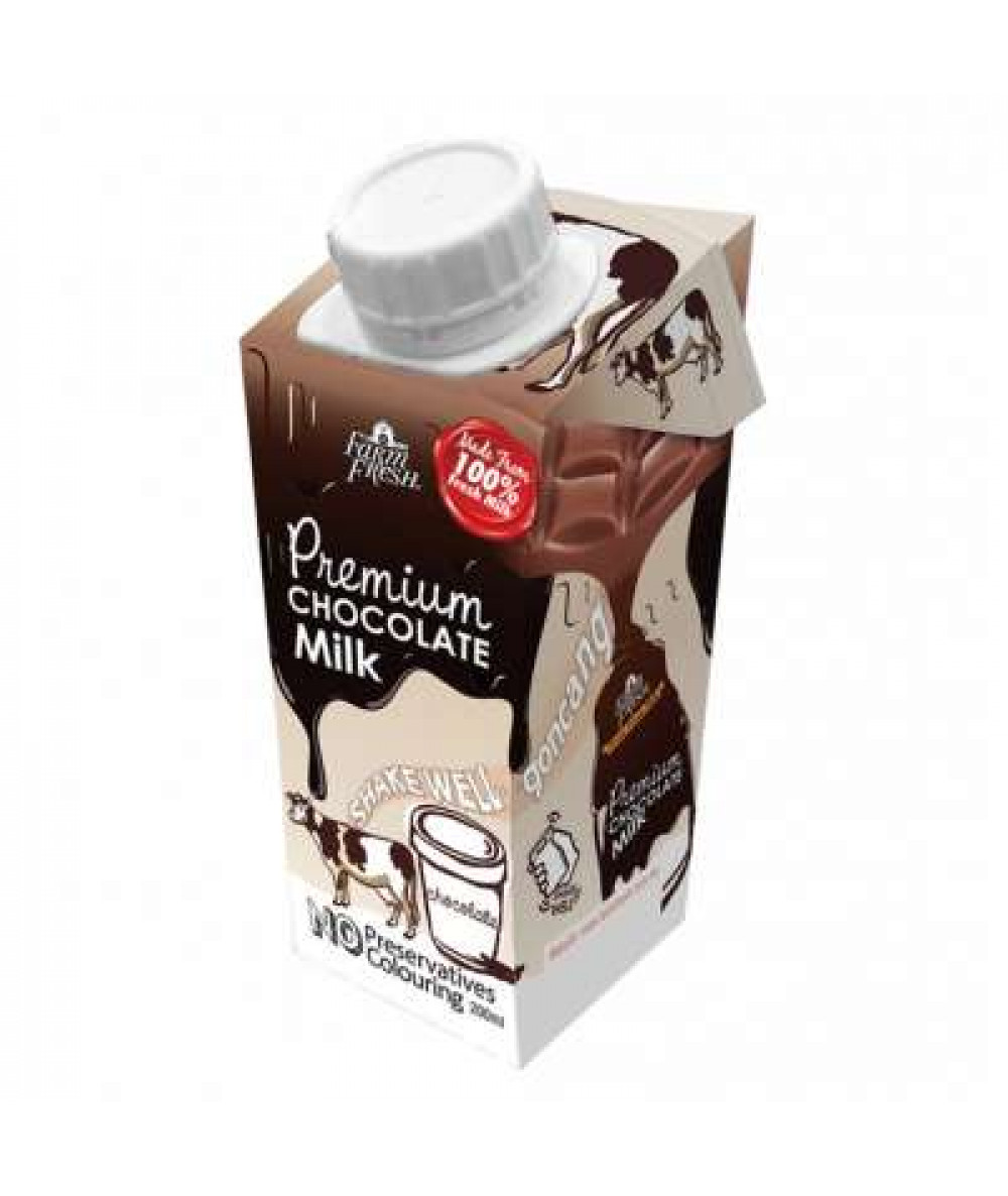 FARMFRESH UHT CHOCOLATE MILK 200ML EDGE HELICAP