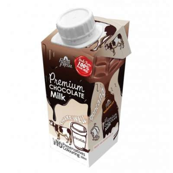 FARMFRESH UHT CHOCOLATE MILK 200ML EDGE HELICAP