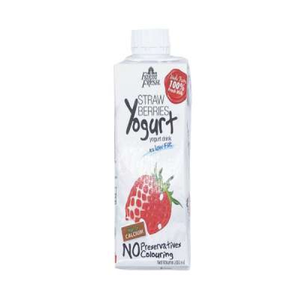 FARMFRESH UHT STRAWBERRY YOGURT 200ML EDGE HELICAP