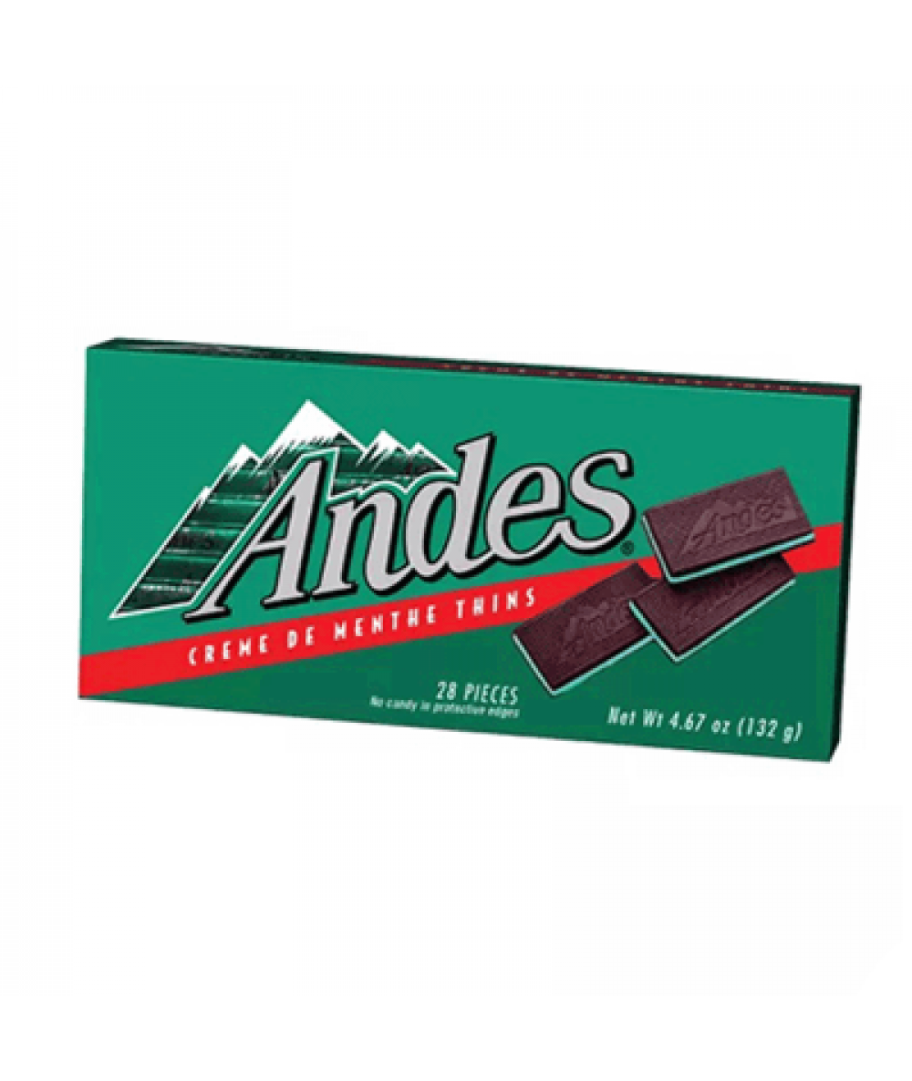 ANDES CREME DE MENTHE THINS 132G