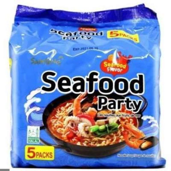 SAMYANG SEAFOOD PARTY NOODLE 8X5'SX120G