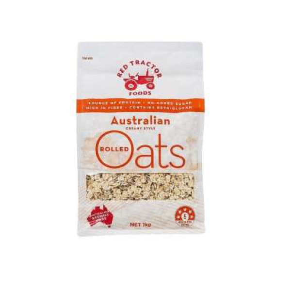 RED TRACTOR AUSTRAILIAN ROLLED OATS 1KG