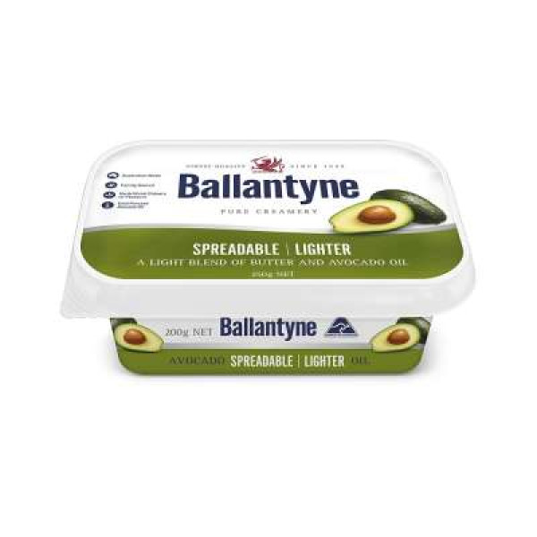 BALLANTYNE SPREADABLE BUTTER AVOCADO OIL 200G