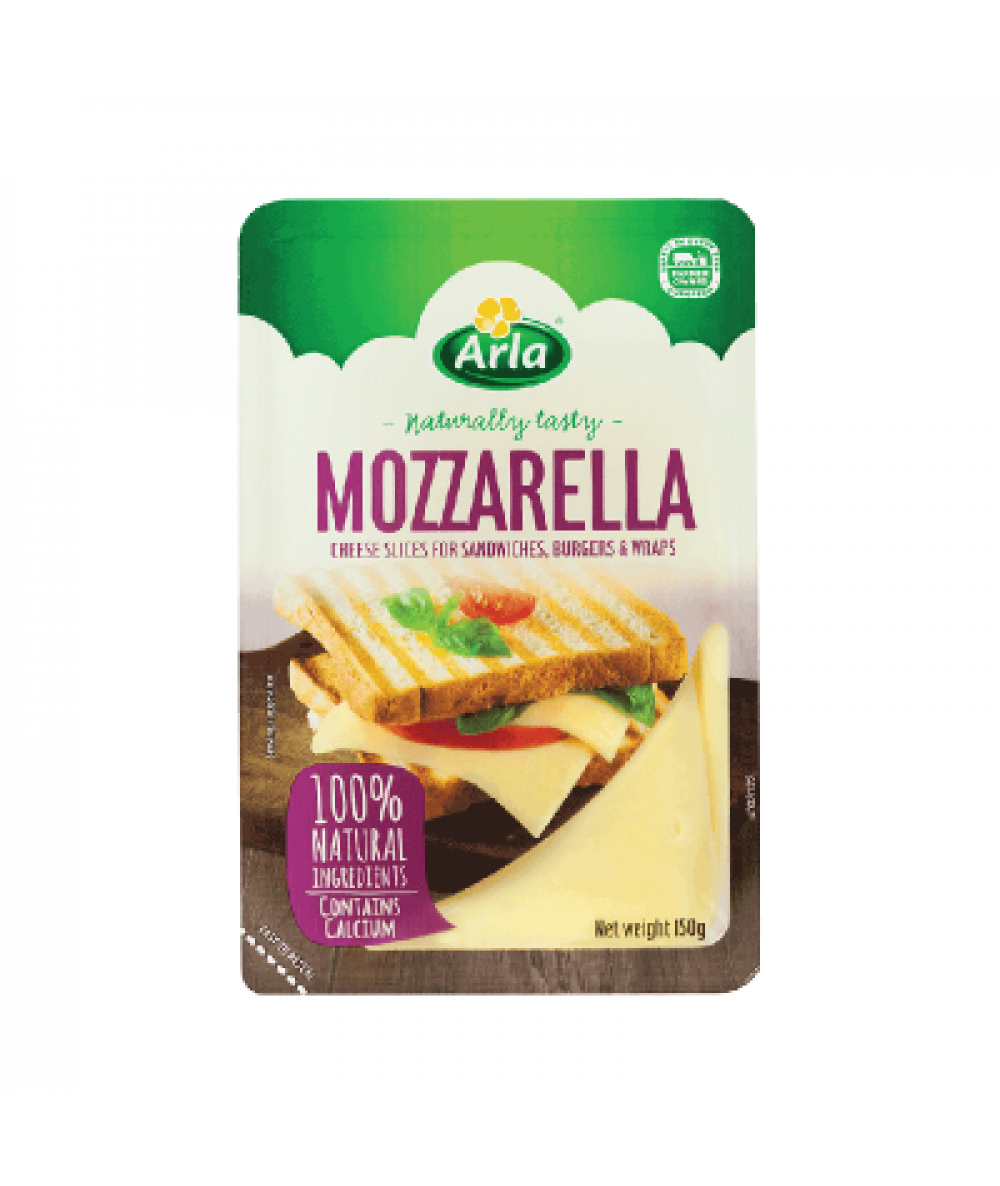 ARLA MOZZARELLA SLICES 150G