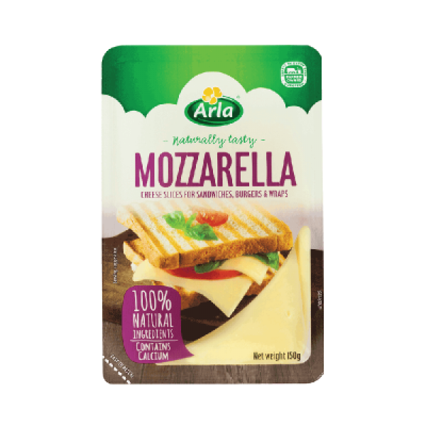 ARLA MOZZARELLA SLICES 150G