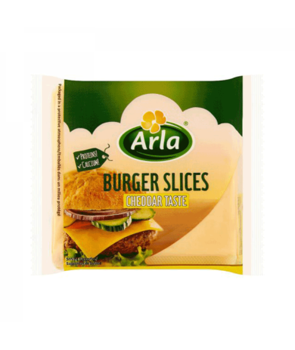 ARLA BURGER SLICES CHEDDAR TASTE 200G