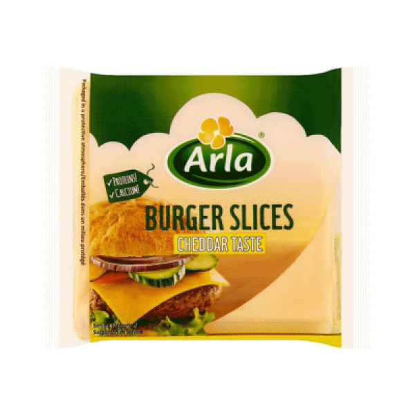 ARLA BURGER SLICES CHEDDAR TASTE 200G