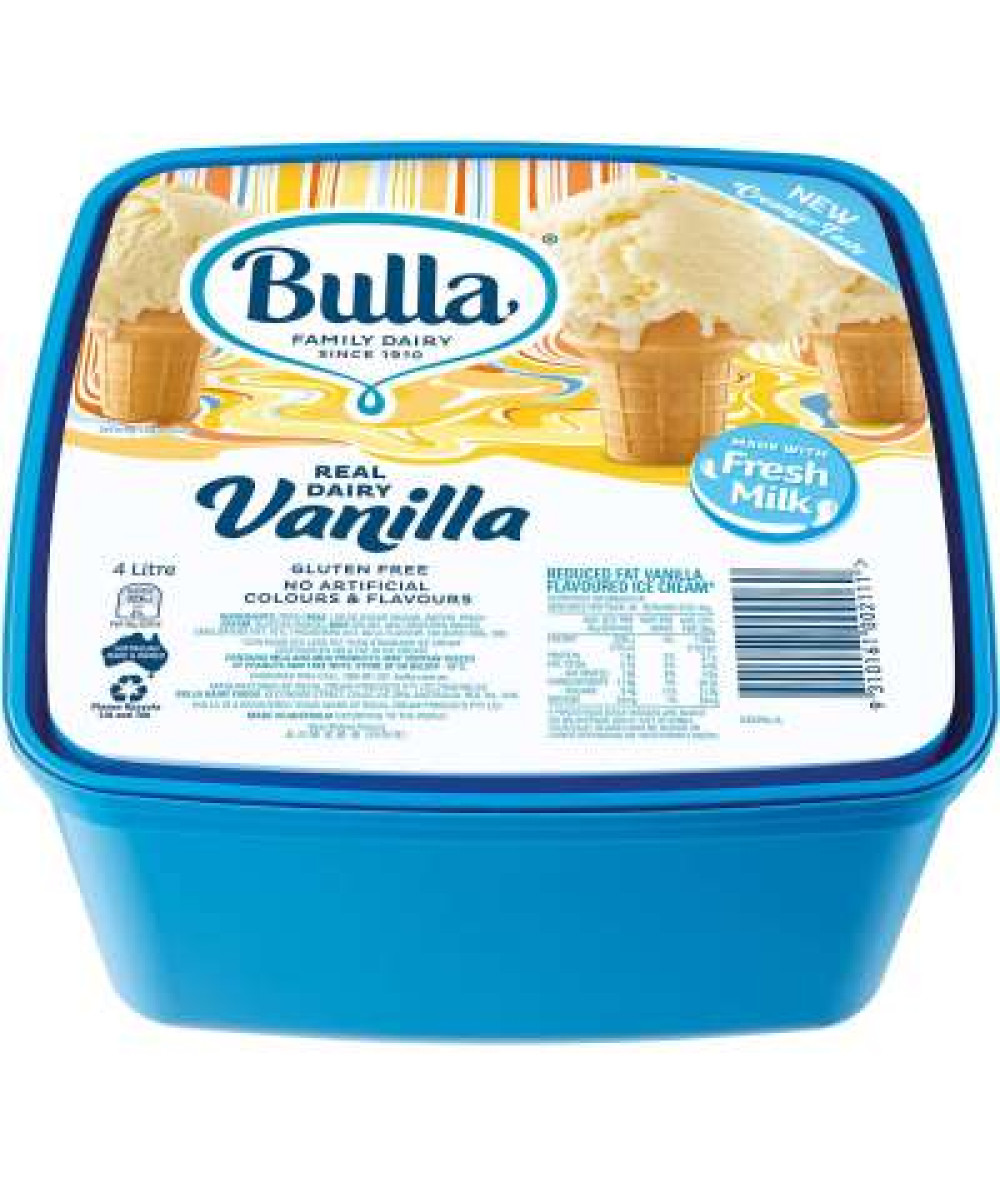 BULLA REAL DAIRY VANILLA 2L