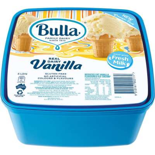 BULLA REAL DAIRY VANILLA 2L