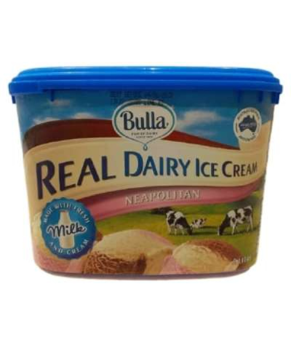 BULLA REAL DAIRY NEAPOLITAN 2L