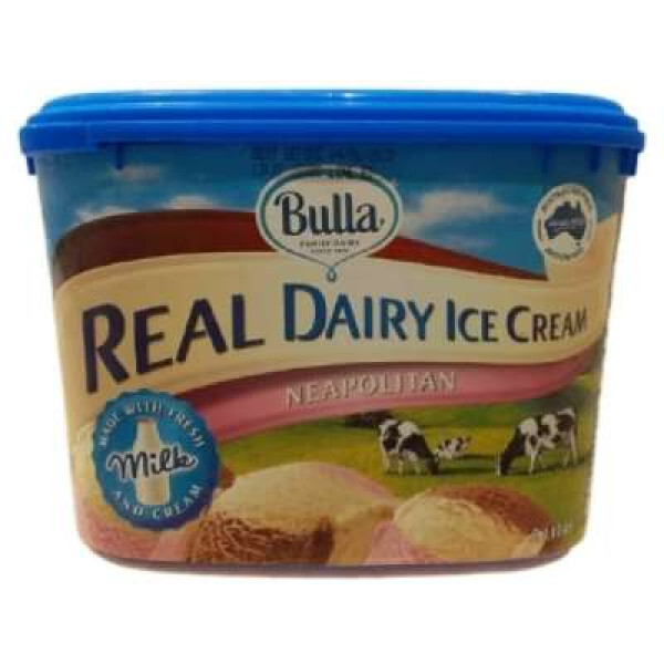 BULLA REAL DAIRY NEAPOLITAN 2L