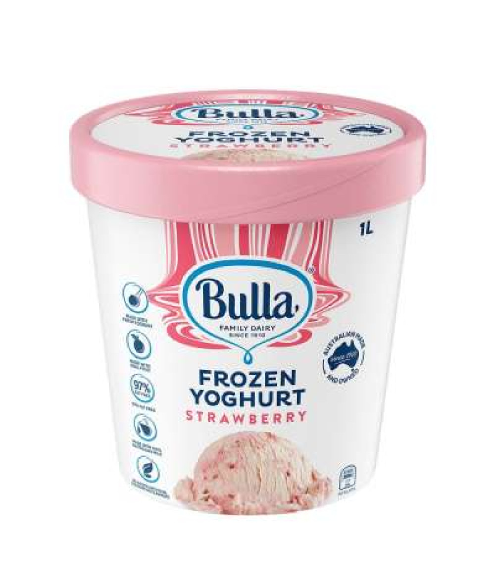 BULLA 1L FROZEN YOGURT STRAWBERRY