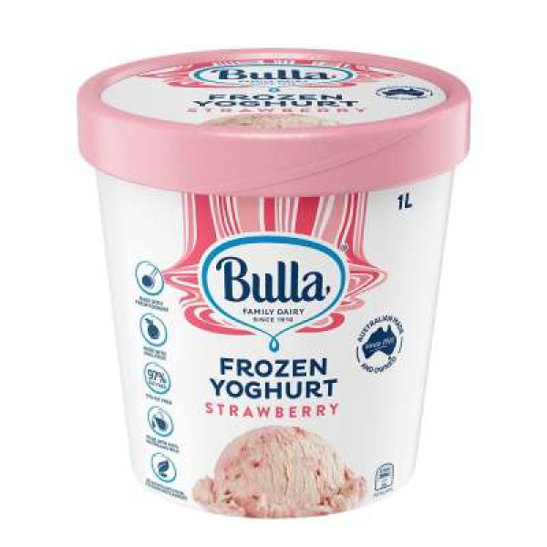 BULLA 1L FROZEN YOGURT STRAWBERRY