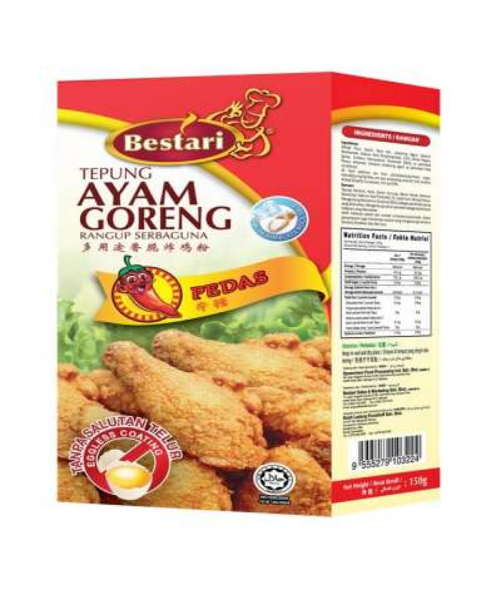 BESTARI TEPUNG GORENG PEDAS 150G