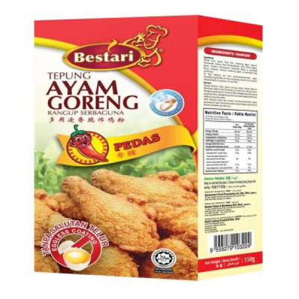 BESTARI TEPUNG GORENG PEDAS 150G