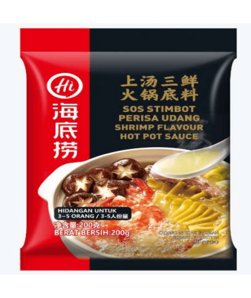 HDLE SHRIMP FLAVOUR HOTPOT SAUCE 200G