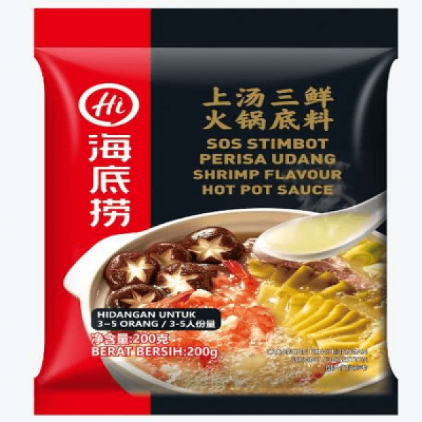 HDLE SHRIMP FLAVOUR HOTPOT SAUCE 200G