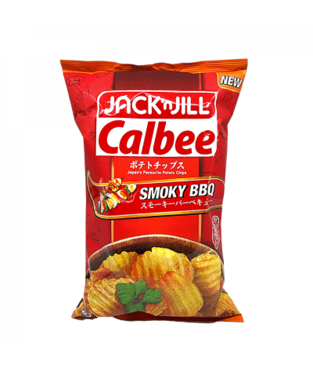 JNJ CALBEE SMOKY BBQ CHIPS 170G