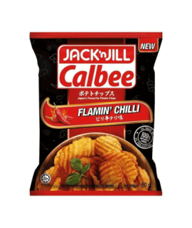 JNJ CALBEE FLAMIN CHILLI CHIPS 170G