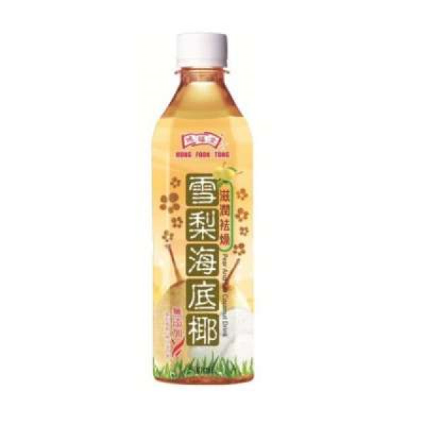 HFT PEAR & SEA COCONUT DRINK 500ML