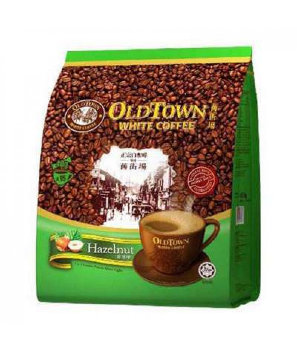 OLDTOWN WHITE COFFEE 3 IN 1 HAZELNUT 7X38G