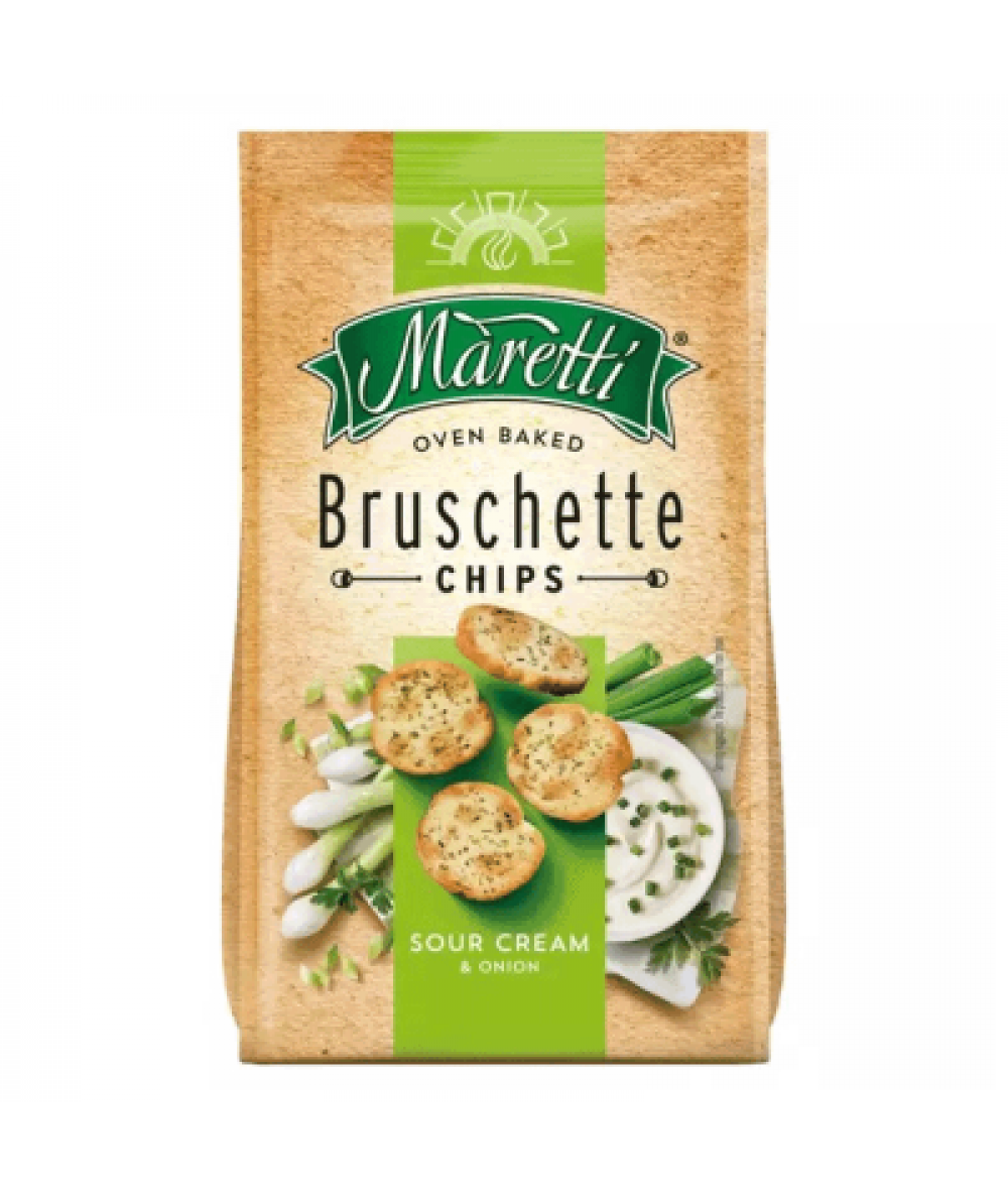 BRUSCHETTE MARETTI SOUR CREAM & ONION 70G