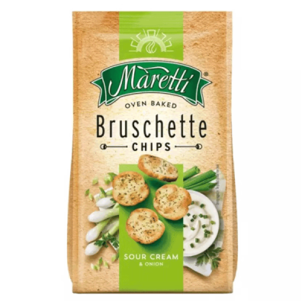 BRUSCHETTE MARETTI SOUR CREAM & ONION 70G