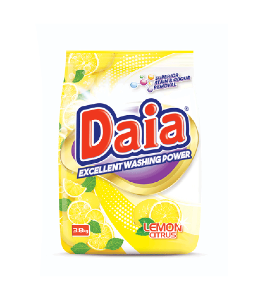 DAIA POWDER DETERGENT LEMON CITRUS 3.8KG 