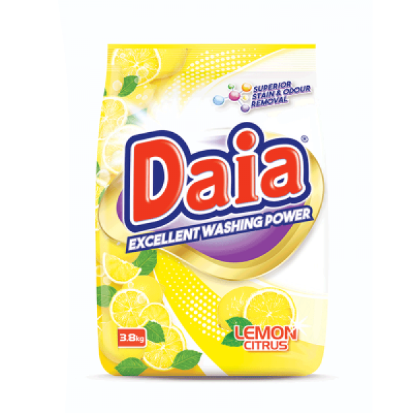 DAIA POWDER DETERGENT LEMON CITRUS 3.8KG 