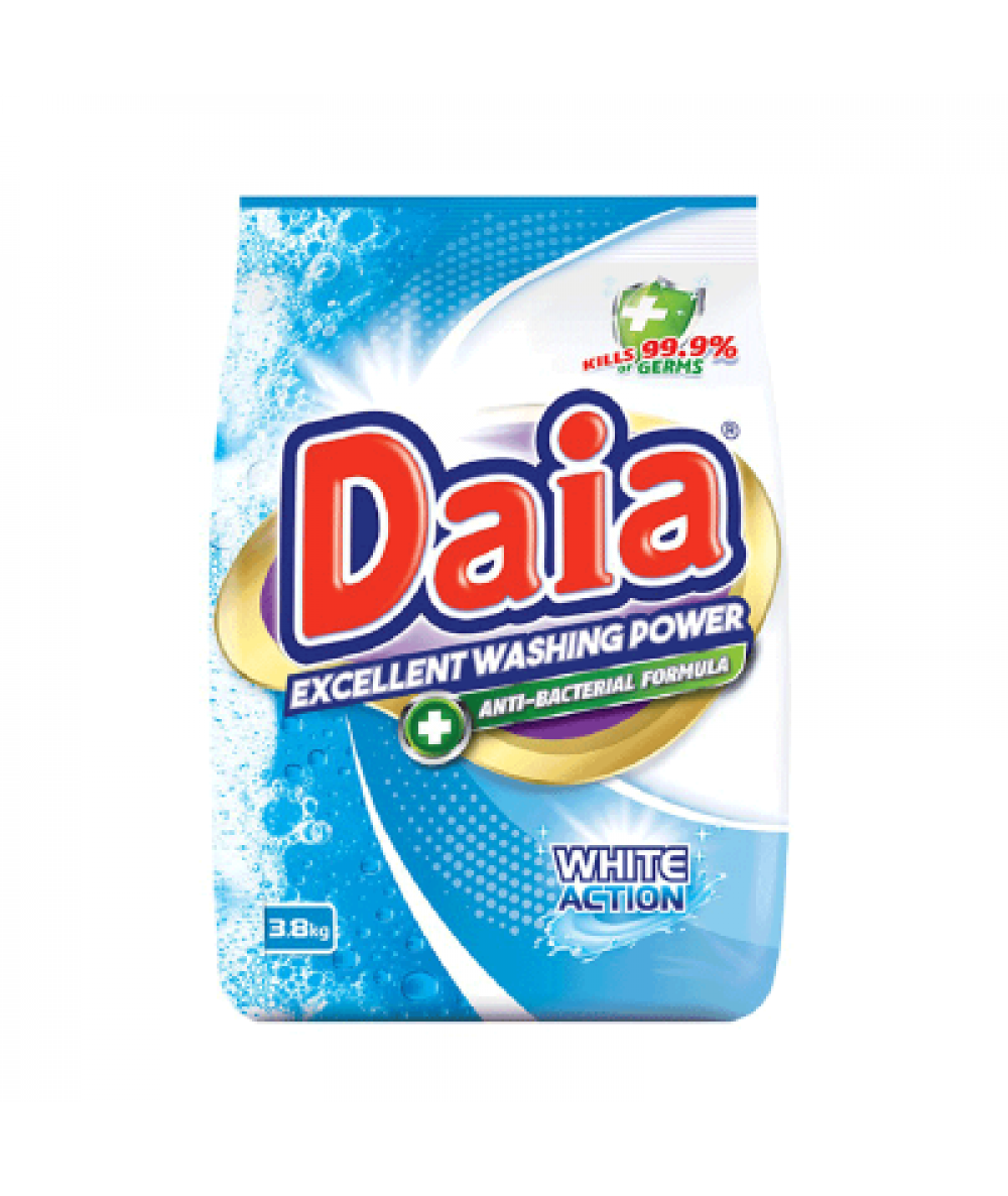 DAIA POWDER DETERGENT WHITE ACTION 3.8KG 