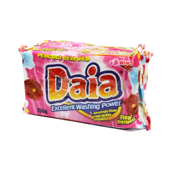 DAIA BAR DETERGENT FLORAL 3 X150G