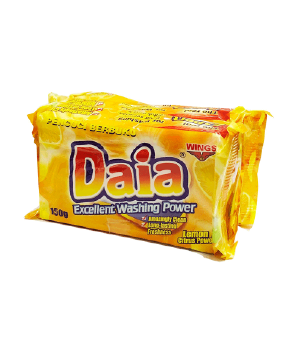 DAIA BAR DETERGENT LEMON 3 X150G