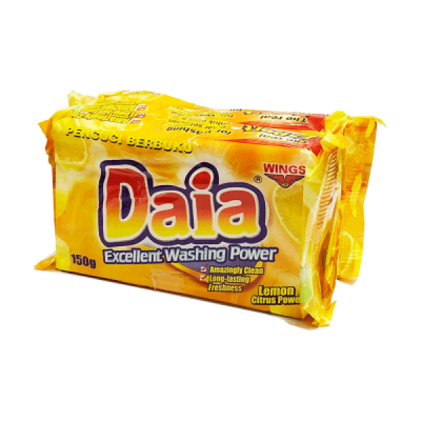 DAIA BAR DETERGENT LEMON 3 X150G